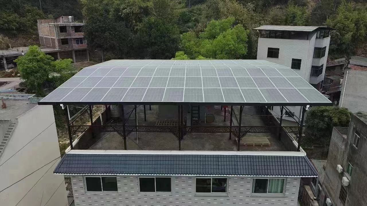 乌兰察布15kw+10kwh自建别墅家庭光伏储能系统